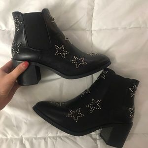 Star studded booties